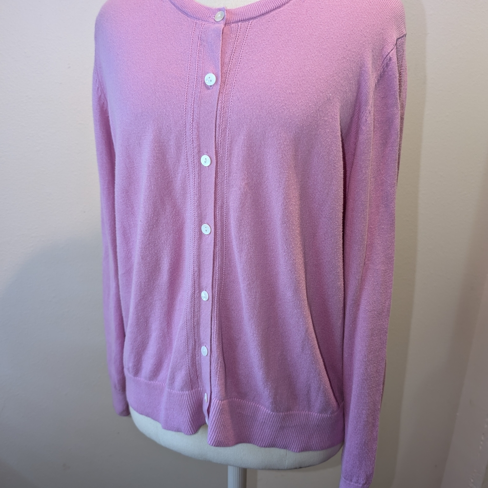 A New Day Purple Pink Cardigan With Crochet Detail Coquette